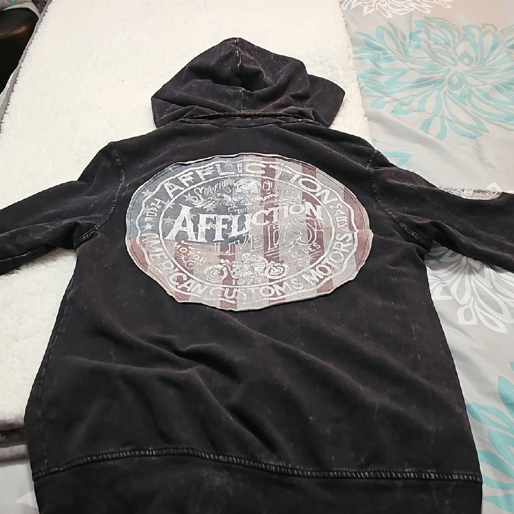 Affliction Charcoal Bomber Jacket